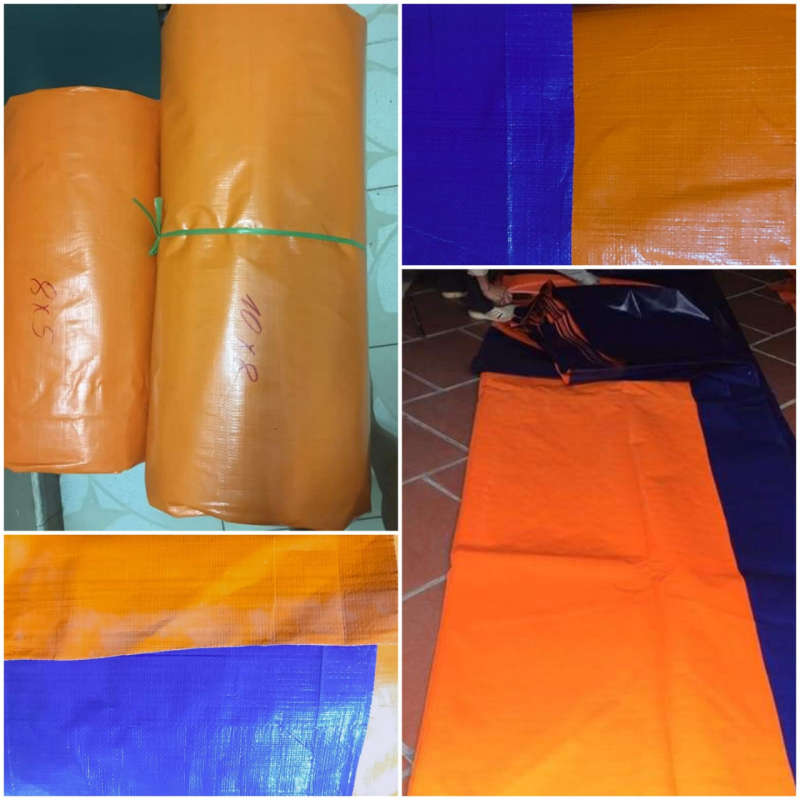 Bạt xanh cam khổ 8m