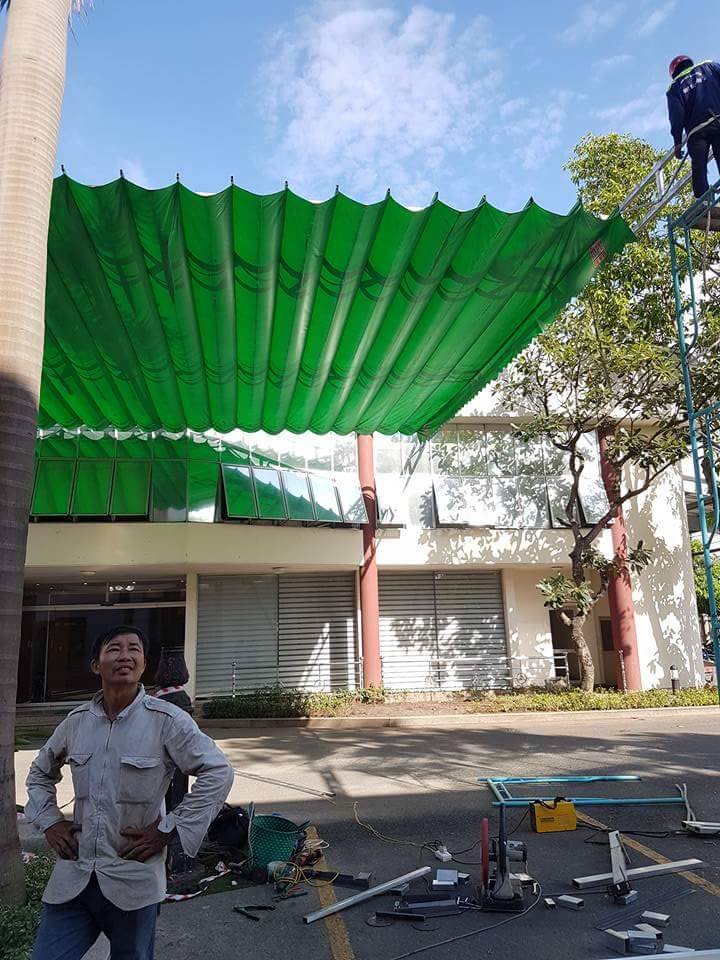 Mái hiên di động – mái xếp tại Bình Định _MS02