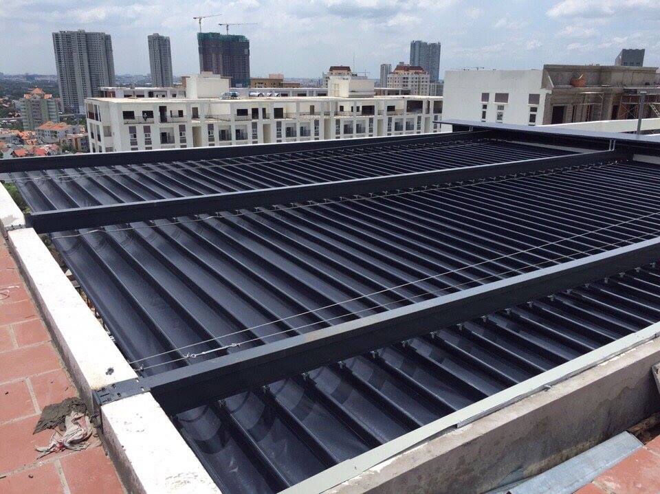 Mái hiên di động – mái xếp tại Bình Định _MS03