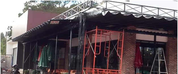 Mái xếp di động đẹp tại Huệ Đức tỉnh An Giang