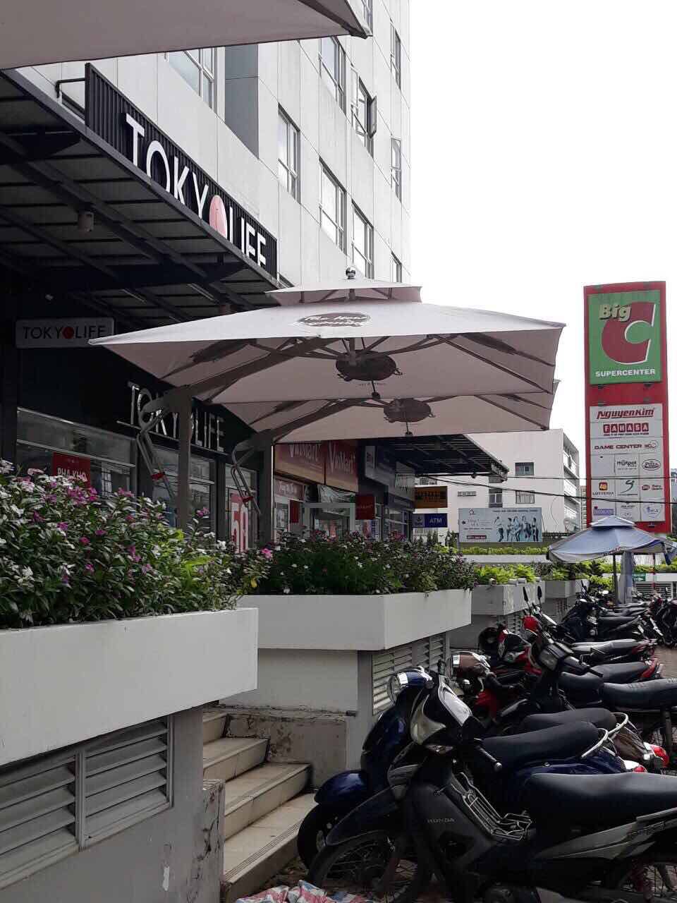 Dù che nắng quán cafe đẹp